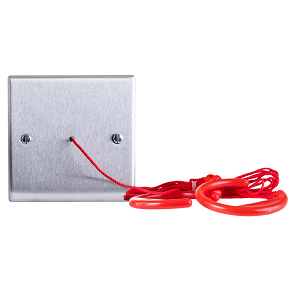 Baldwin Boxall Call Point Red Cord Wall Mounted Stainless Steel (DTASCPW)